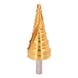 KS TOOLS HSS-TiN Stufenbohrer,D: 7-40,5mm, 13 Stufen - HSS-TiN Stufenbohrer - 1