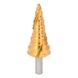 KS TOOLS HSS-TiN step drill, D: 7-32.5 mm, 11 steps - HSS-TiN step drill - 1