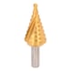 HSS-TiN step drill bit, extra short, D: 4-20 mm, 9 steps - HSS-TiN step drill extra short - 1