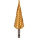 1/4 inch HSS-TiN step drill bit, D: 4-30 mm, 14 steps - 1/4 inch HSS TiN step drill bit - 1