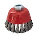 Stainless steel wire cup brush 0.5 mm, D: 90 mm - Wire brush - 1