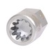 Special multi-tooth socket M9 with magnet, for SAF and Knorr calipers - Socket tool (other) - 1