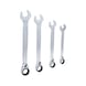 KS TOOLS GEARplus ratchet ring spanner set, reversible, 4-piece - Combination spanner set - 1