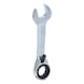 GEARplus ratchet ring spanner, short, 15 mm on hanger - GEARplus ratchet combination spanner, short - 1