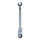 GEARplus articulated ratchet ring spanner, lockable, 8 mm on hanger - GEARplus jointed ratchet ring spanner, lockable - 1