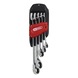 GEARplus RINGSTOP ratchet ring spanner set, angled, 5-piece - Combination spanner set - 1