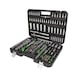 KS TOOLS COMPETITION 1/4 inch, 3/8 inch, 1/2 inch socket wrench set, 191-piece - COMPETITION mini bit socket set - 1