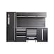 COMPETITION workshop cabinet system, stainless steel worktop - Workshop cabinet system - 1