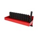 KS TOOLS 1/2 inch hexagon power socket set, long, 13-piece - 1/2 inch hex power socket set - 1