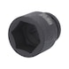3/4 inch hex power socket, short, 37 mm - 3/4 inch hex power socket - 1