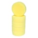Yellow plastic pad, D: 85.0 mm, pack of 5 - Polishing pad - 1