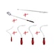 Flexible and telescopic magnet holder and inspection mirror set, 6 pieces - Inspection mirror - 1