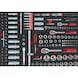 1/4 inch, 3/8 inch, 1/2 inch socket wrench set, 195 pieces in 1/1 system insert - Other socket wrenches - 1