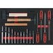 File, chisel and hammer set, 18-piece in 1/1 system insert - Hammer, dent removal tool (parts) - 1