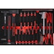 Hammer/chisel/and file set in foam insert, 21-piece - Tool assortment - 1