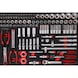1/4 inch, 3/8 inch, 1/2 inch socket wrench set in foam insert, 111 pieces - Socket wrench (set) - 1