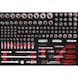 1/4 inch, 3/8 inch, 1/2 inch socket wrench set in foam insert, 139 pieces - Socket wrench (set) - 1