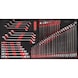 Wrench set in foam insert, 57 pieces - Spanner set - 1