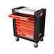 PERFORMANCEplus e10 BLACK/RED workshop trolley with 7 drawers - PERFORMANCEplus workshop trolley - 1