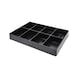 Plastic insert for storage, 8 compartments - Insert for workshop trolley - 1
