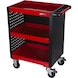 ECOline workshop service trolley with perforated plate cladding - Workshop service trolley - 1