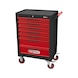 ECOline BLACK/RED workshop trolley with 7 drawers - ECOline workshop trolley - 1
