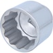 1-inch 12-point socket, short, 3.1/8 inch - 1 inch 12-point power socket - 1