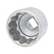 1 inch 12-point socket, short, 67 mm - 1 inch 12-point power socket - 1