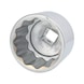 1 inch 12-point socket, short, 75 mm - 1 inch 12-point power socket - 1