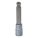 KS TOOLS 1/2 Zoll Bit-Stecknuss Innensechskant mit Kugelkopf, lang, 13mm - 1/2 Zoll Bit-Stecknuss Innensechskant - 1
