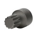 1/4 inch bit socket XZN, M9, extra short - 1/4 inch bit socket XZN - 1