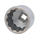 3/4 inch 12-point socket, short, 55 mm - 3/4 inch 12-point socket - 1
