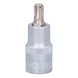 Bit socket for RIBE screws, M8, length 55 mm - Bit socket for RIBE screws - 1