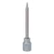 3/8 inch hex socket bit socket with ball head, long, 3 mm - 3/8 inch hex socket bit - 1