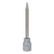 3/8 inch hex socket bit with ball head, long, 4 mm - 3/8 inch hex socket bit - 1