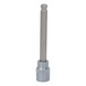 KS TOOLS 3/8 Zoll Bit-Stecknuss Innensechskant mit Kugelkopf, lang, 8mm - 3/8 Zoll Bit-Stecknuss Innensechskant - 1