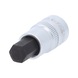 KS TOOLS 1/2 inch hex socket bit socket, short, 12 mm - 1/2 inch bit socket, hexagon socket - 1