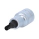 KS TOOLS 1/2 inch bit socket XZN, short, M6 - 1/2 inch bit socket XZN - 1