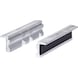 Aluminium vice jaws, 120 mm, trapezoidal groove - Aluminium vice with trapezoidal groove - 1