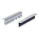Aluminium vice jaws, 160 mm, trapezoidal groove