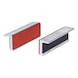 Aluminium vice jaws, rubber coating, 100 mm - Aluminium vice protective jaws with rubber coating - 1