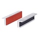Aluminium vice jaws, rubber coating, 120 mm - Aluminium vice protective jaws with rubber coating - 1