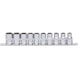 1/2 inch hex socket set, 10-piece 10-19 mm - Socket wrench (set) - 1