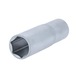 1/2 inch hex socket, long, 11/16 inch - 1/2 inch hex socket - 1