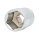 1/4 inch hex socket, 13 mm on hanger - 1/4 inch hex socket - 1