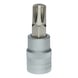 KS TOOLS 3/8 inch bit socket for RIBE screws, M10, length 48 mm - 3/8 inch bit socket for RIBE screws - 1