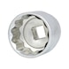 KS TOOLS 1/2 inch CHROMEplus 12-point socket, 36 mm - 1/2 inch CHROMEplus 12-point socket - 1