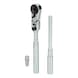 1/4-inch bit joint reversible ratchet set with socket adapter for sockets, 3-piece - KS TOOLS Ratchet (stepped spanner) - 1