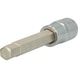 1/2 inch CHROMEplus bit socket hexagon socket, long, 11 mm - CHROMEplus bit socket - 1