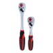 Monster reversible ratchet set, 2-piece, 1/4 inch, 1/2 inch - KS TOOLS Ratchet (stepped spanner) - 1